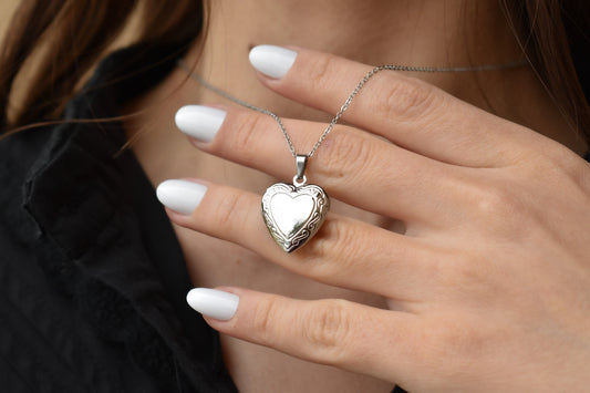 Inspired Lana Del Heart Locket Necklace Photo Necklace Gift Heart Locket Necklace