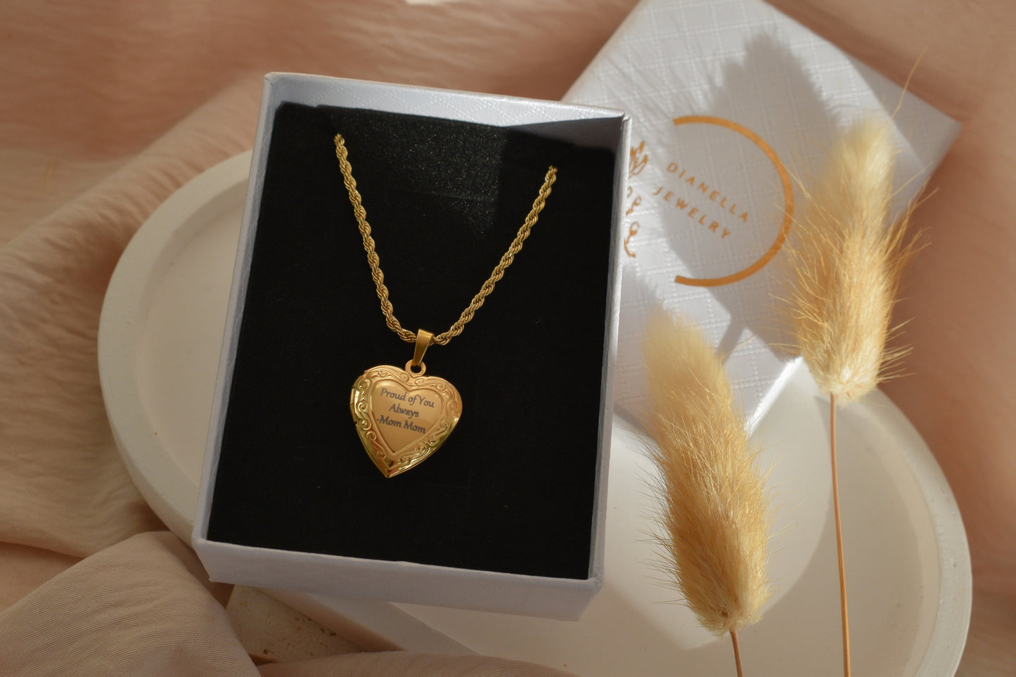 Inspired Lana Del Gold Heart Locket Necklace Best Friend Gift For Her